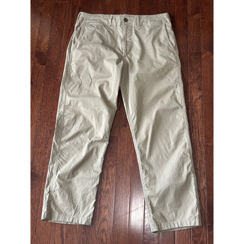 Buck Mason Carry-On Pant Mens 31 Light Khaki Stretch Chino BM14120.653 27 Inseam
